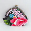 Hakka Rainy 客家花布 がま口ポーチ｜古銅金口金包｜台湾花布