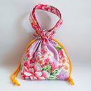 Hakka Rainy 客家花布 巾着バッグ（ランチバッグ）｜手提束口袋（便當袋）｜台湾花布