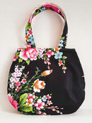 Hakka Rainy 客家花布マグネットボタン付きラウンドトートバッグ｜手提磁扣圓弧包｜台湾花布-6