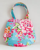 Hakka Rainy 客家花布マグネットボタン付きラウンドトートバッグ｜手提磁扣圓弧包｜台湾花布-5