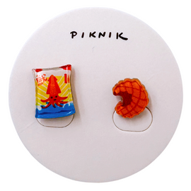日日野餐 PIKNIK ピアス／イヤリング 真魷味（イカ風味スナック）｜日日野餐 PIKNIK 耳環／耳夾 翻玩零食系列 好魷味（真魷味）