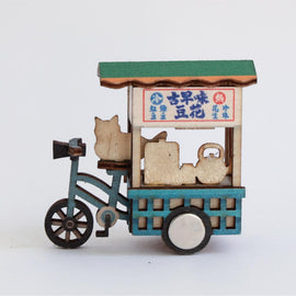 猴子設計 Monkey Design DIY台湾屋台マグネット（組み立て式） レトロ豆花（トウファ）｜DIY攤車磁鐵 古早味豆花