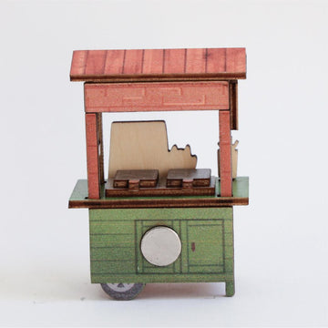 猴子設計 Monkey Design DIY台湾屋台マグネット（組み立て式） 台湾風ベビーカステラ｜DIY攤車磁鐵 雞蛋糕