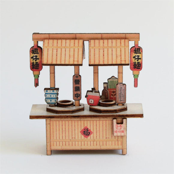 猴子設計 Monkey Design DIY台湾屋台マグネット（組み立て式） 台南担仔麺（タンツーメン）｜DIY攤車磁鐵 台南擔仔麵