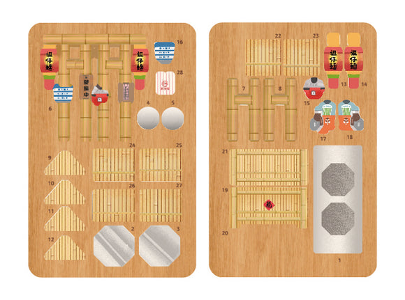 猴子設計 Monkey Design DIY台湾屋台マグネット（組み立て式） 台南担仔麺（タンツーメン）｜DIY攤車磁鐵 台南擔仔麵