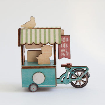 猴子設計 Monkey Design DIY台湾屋台マグネット（組み立て式） コーヒースタンド屋台｜DIY攤車磁鐵 咖啡車