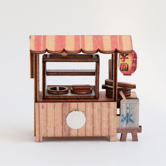 猴子設計 Monkey Design DIY台湾屋台マグネット（組み立て式） 九份タロイモ団子｜DIY攤車磁鐵 九份芋圓