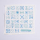 Cosi 台湾製 鉄窓花柄 ハンドタオル（ハンカチ）ガーゼ生地 x タオル生地 デュアルデザイン 27x27cm｜Cosi 鐵窗花 手帕巾（紗布面 x 毛巾面）