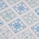 Cosi 台湾製 鉄窓花柄 ハンドタオル（ハンカチ）ガーゼ生地 x タオル生地 デュアルデザイン 27x27cm｜Cosi 鐵窗花 手帕巾（紗布面 x 毛巾面）