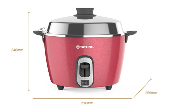 オールステンレス製 大同電鍋 牡丹色 6人前 Mサイズ｜TAC-06R-NR
