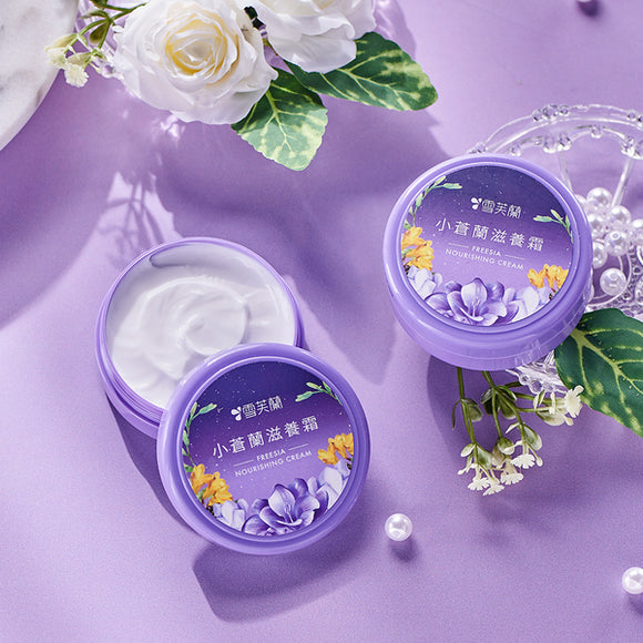 台湾版ニベア 雪芙蘭（Cellina）保湿クリーム・全身用 フリージアの香り｜雪芙蘭 小蒼蘭滋養霜 60g