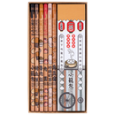 レトロ可愛い 台湾 利百代 台湾小吃（B級グルメ）柄鉛筆セット｜利百代 台灣小吃鉛筆｜硬度：2B