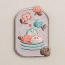 好感良物 Soft living 刺繍マグネット 小籠包フローラル｜花繪磁鐵 小籠包花花