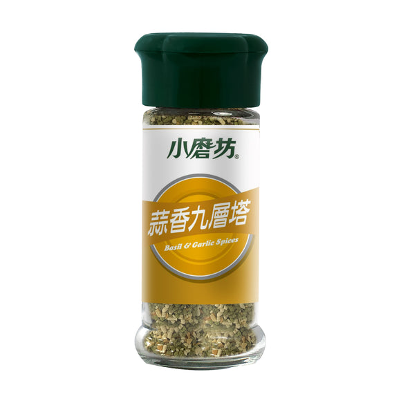 小磨坊 ガーリック・台湾バジル風味調味料｜香蒜九層塔 25g
