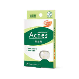 台湾メンソレータム Acnes ニキビパッチ（ニキビ隠しシール）総合型 26枚入｜曼秀雷敦 痘痘貼 薄型 綜合型｜男女兼用