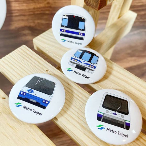台北メトロ Taipei Metro 列車 ブリキマグネットセット｜台北捷運 捷運馬口鐵磁鐵（冰箱貼）｜お土産
