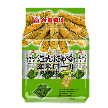 北田 こんにゃく玄米ロール のり味｜北田 蒟蒻糙米捲（海苔口味）｜160g（約16本入）