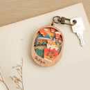 遊木時光 WOOD TIME 台湾ミニ風景 木製ミニ鏡 台湾漁師網バッグ｜台灣微風景木製小物鏡 喵喵茄芷袋-7