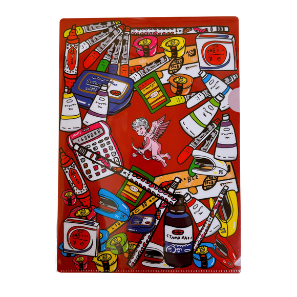 台湾 利百代 クリアファイル（ホワイト／グリーン／レッド）｜利百代 創意L夾（白／綠／紅）