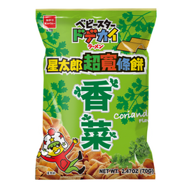 ベビースタードデカイラーメン（パクチー味）｜優雅食 星太郎超寬條餅 香菜口味｜74g