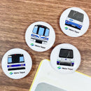 台北メトロ Taipei Metro 列車 ブリキマグネットセット｜台北捷運 捷運馬口鐵磁鐵（冰箱貼）｜お土産