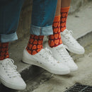 Cosi 台湾 x 錦源興 からすみ柄 ソックス（男女兼用）台湾製 靴下｜烏魚子無痕中長襪 MIT臺灣製襪子｜サイズ：S・M・L