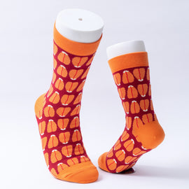 Cosi 台湾 x 錦源興 からすみ柄 ソックス（男女兼用）台湾製 靴下｜烏魚子無痕中長襪 MIT臺灣製襪子｜サイズ：S・M・L