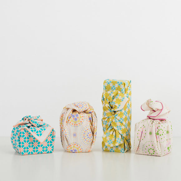 印花楽 風呂敷 花火 ムーンブルー｜包布巾 煙火 月色藍