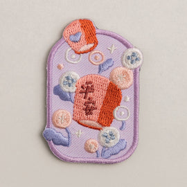 好感良物 Soft living 刺繍マグネット 夕暮ランタン（天燈）｜花繪磁鐵 夕暮天燈