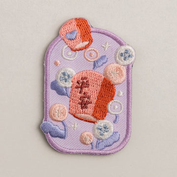 好感良物 Soft living 刺繍マグネット 夕暮ランタン（天燈）｜花繪磁鐵 夕暮天燈