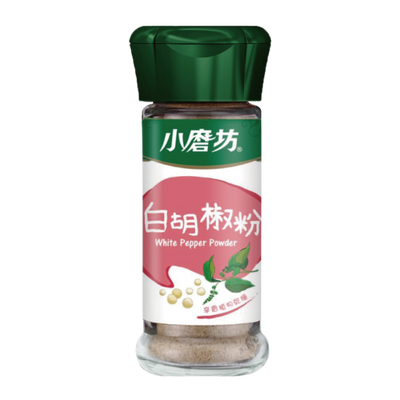 小磨坊 台湾産 白こしょう（白コショウ・ホワイトペパー）｜小磨坊 白胡椒粉 25g