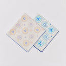 印花楽 風呂敷 花火 ムーンブルー｜包布巾 煙火 月色藍