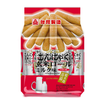 北田 こんにゃく玄米ロール 牛乳味｜北田 蒟蒻糙米捲（牛奶口味） ｜160g（約16本入）