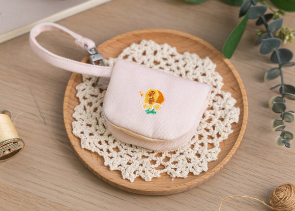 好感良物 Soft living ハンドル付きミニポーチ ランタン（天燈）フローラル｜花伴小掛包 花綻天燈