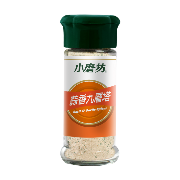 小磨坊 ガーリック・台湾バジル風味調味料｜香蒜九層塔 30g