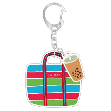 ⁡数量限定 レア台湾交通系ICカード（スーパー悠遊カード）台湾漁師網バッグ（タピオカミルクティー）｜台灣風情茄芷袋Supercard造型悠遊卡 珍奶