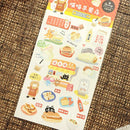 ニャーニャー台湾 透明デコレーションシール 朝ごはん屋台｜喵喵好台味透明裝飾貼紙 早餐店
