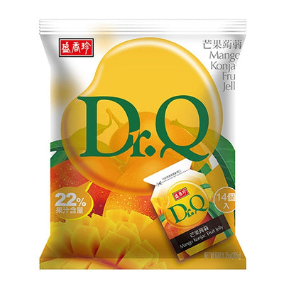 盛香珍 Dr.Q 蒟蒻ゼリー マンゴー風味｜Dr.Q芒果蒟蒻 265g（約12-14個入/パック）