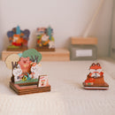 遊木時光 WOOD TIME 台湾風景 木製スタンプ収納セット タピオカミルクティー｜台灣拼風景木製印章收納組 珍珠奶茶