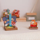 遊木時光 WOOD TIME 台湾風景 木製スタンプ収納セット 台北花火｜台灣拼風景木製印章收納組 綻放台北