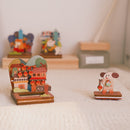 遊木時光 WOOD TIME 台湾風景 木製スタンプ収納セット 九份｜台灣拼風景木製印章收納組 九份山城