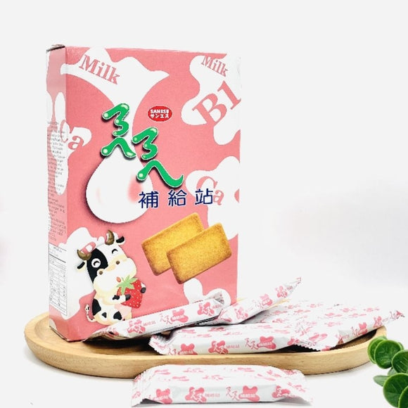ろへろへ ミルククッキー ストロベリー味｜ㄋㄟㄋㄟ補給站 草莓餅乾 ｜114g（個包装）