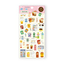 RIRIKOKO 台湾ドリンクテーマ 透明ステッカー （台湾製）｜哩哩扣扣 清爽涼飲 透明手帳貼紙