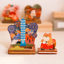 遊木時光 WOOD TIME 台湾風景 木製スタンプ収納セット 台北花火｜台灣拼風景木製印章收納組 綻放台北