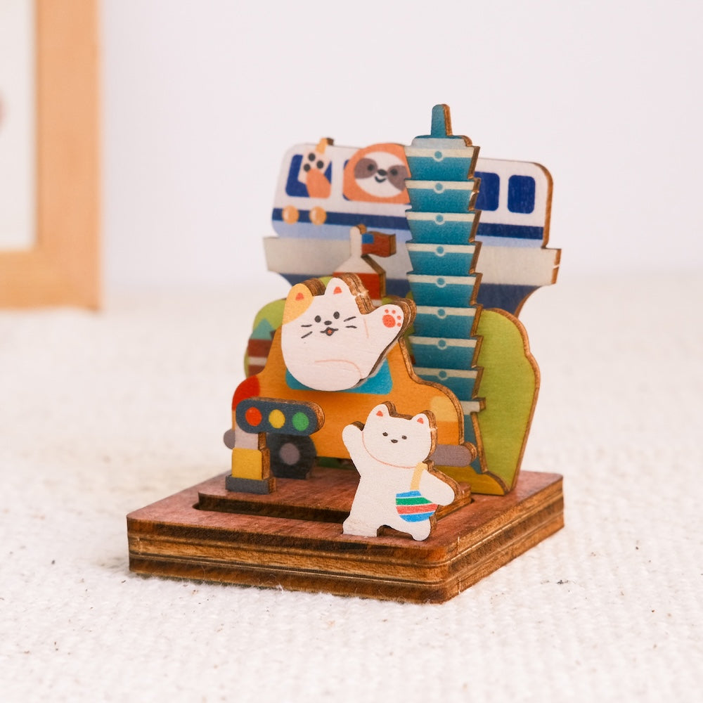 遊木時光 WOOD TIME 台湾風景 木製スタンプ収納セット 台北さんぽ