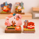 遊木時光 WOOD TIME 台湾風景 木製スタンプ収納セット 阿里山｜台灣拼風景木製印章收納組 趣遊阿里山