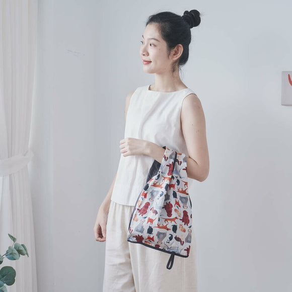 印花楽 折りたたみエコバッグ 印花楽 × Soupy Tang ペットパーティー｜可收捲小背心袋 印花樂 x Soupy Tang 寵物派對