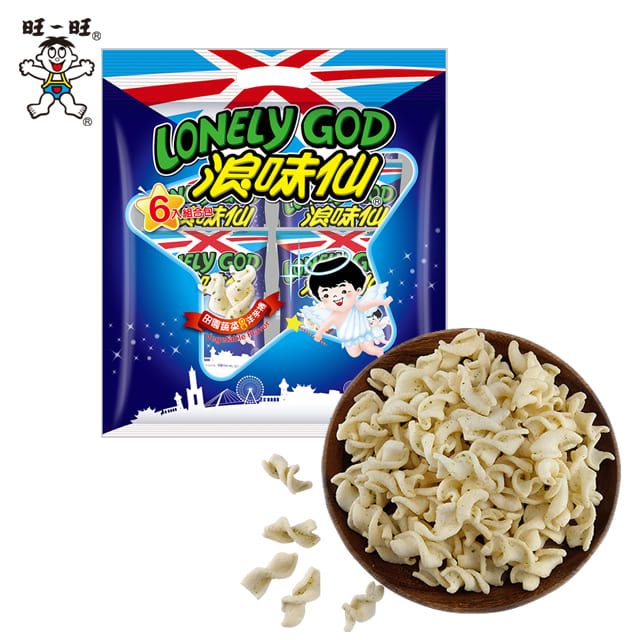旺旺 浪味仙 Lonely God 田園蔬菜味｜ポテトスナック ベジタブル味 96g