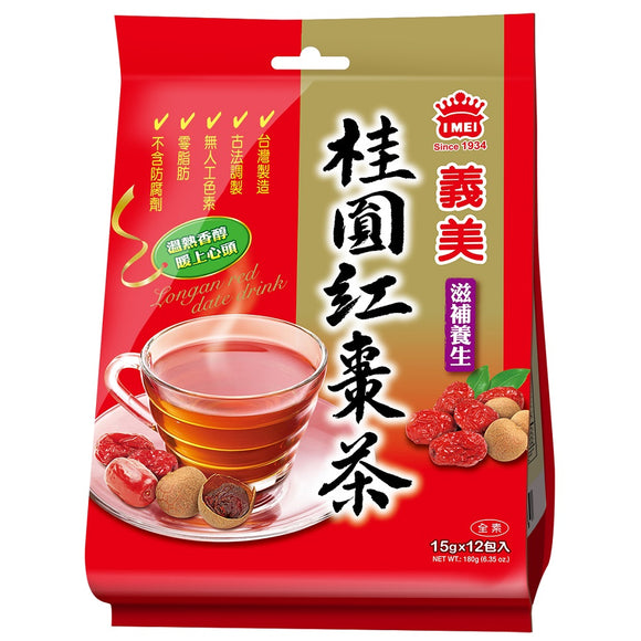 義美 IMEI 竜眼ナツメ茶（ノンカフェイン）｜義美 桂圓紅棗茶 180g