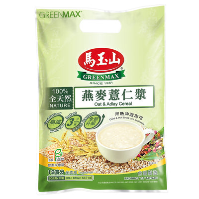 馬玉山 オーツ麦&ハトムギ 穀物ドリンク｜馬玉山 燕麥薏仁漿 360g（1パック30g × 12パック入）
